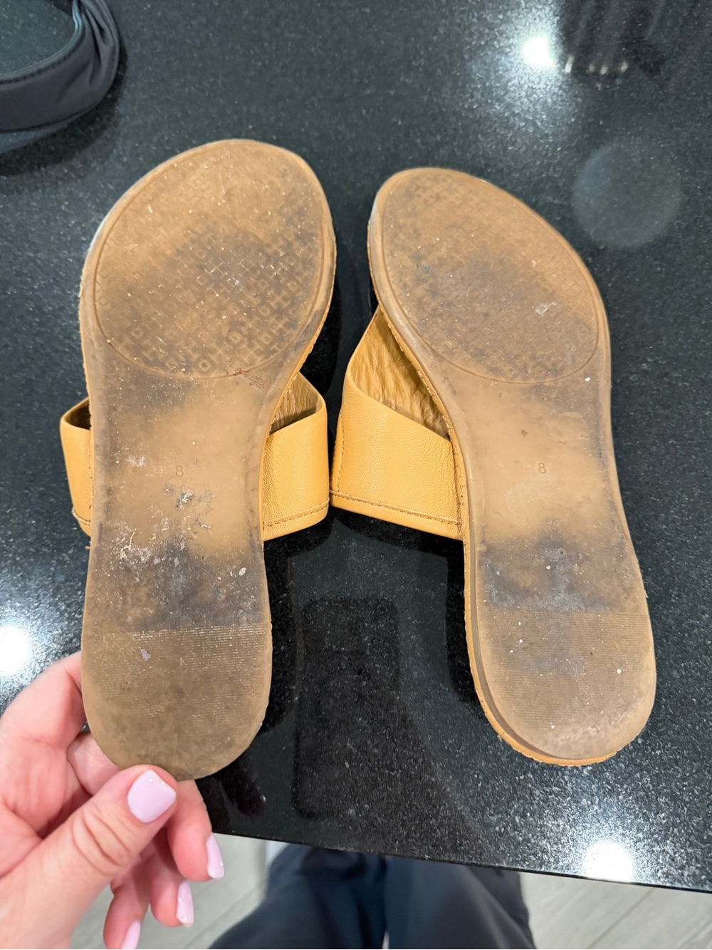 Tory Burch Tan Leather Thong Sandals - Picture 3 of 4